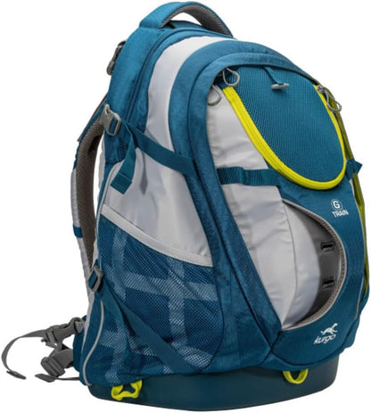 G-Train Dog Carrier Backpack - Comfortable Travel Bag for Pets up to 25 Lbs - Waterproof Bottom - Multi-Compartment Pack - Dog Hiking Gear - Rugged Adventure Backpack - Ink Blue